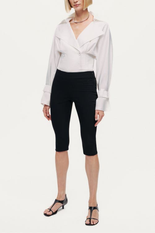 Nocturne Layered Collar Wrap Bodysuit In White