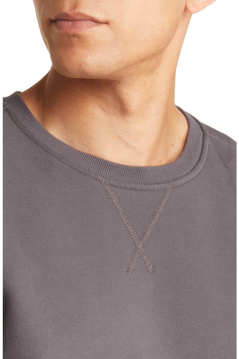 Topher Crewneck Sweatshirt, Alternate, color, COAL