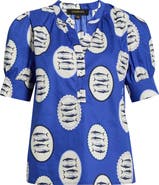 SUGARLIPS Sardine Sea Rosio Puff Sleeve Top