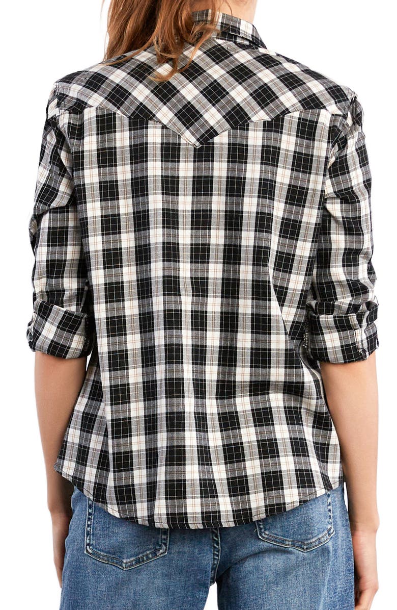 Billy T Carefree Plaid Button-Up Shirt, Alternate, color, Hay Stack Plaid