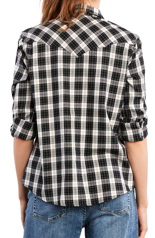 Billy T Carefree Plaid Button-up Shirt In Black