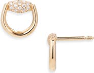 Gucci Horsebit Diamond Stud Earrings