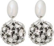 Panacea Faux Pearl & Crystal Drop Earrings