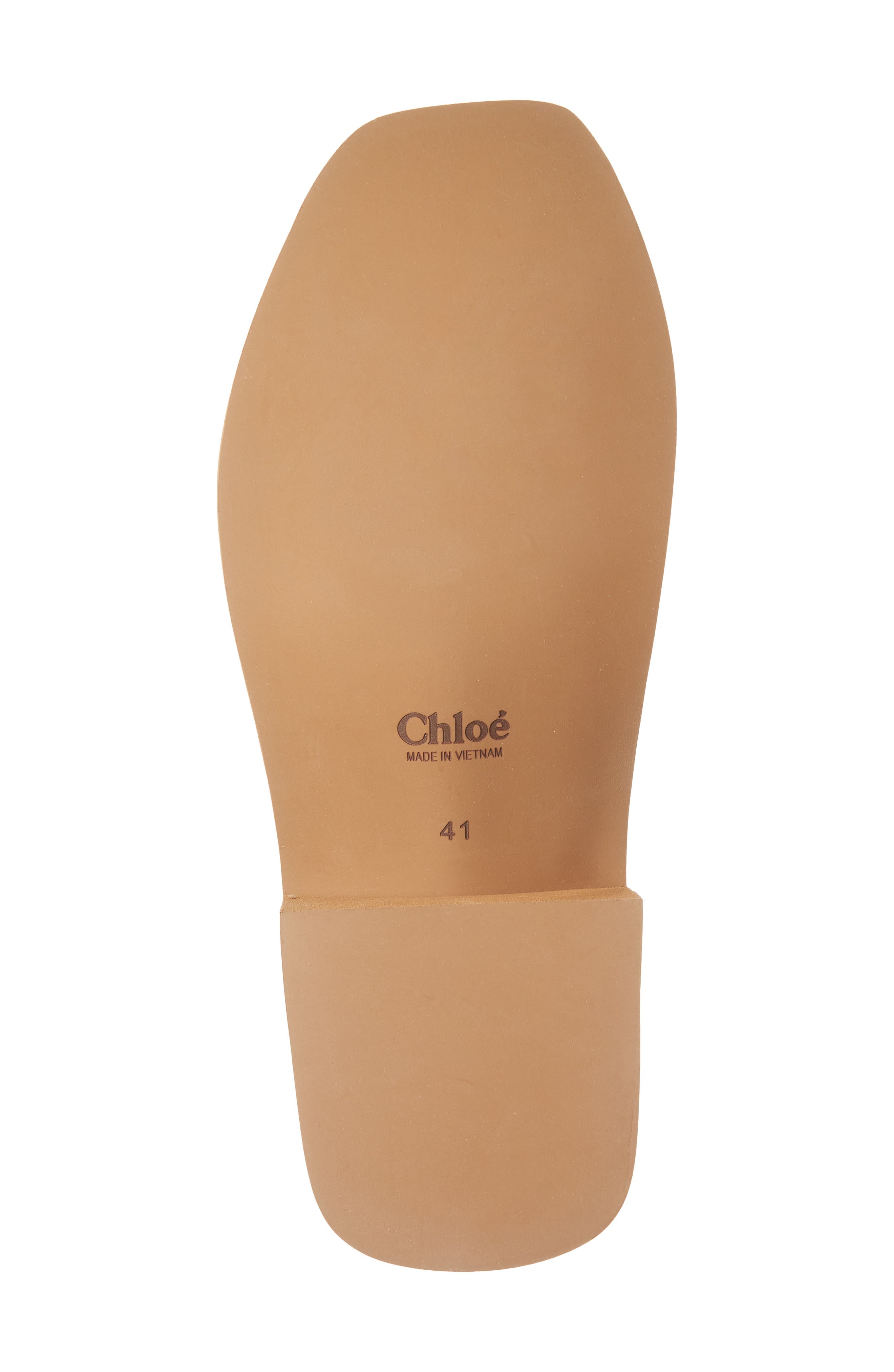 Chloé Woody Logo Slide Sandal, Alternate, color, 