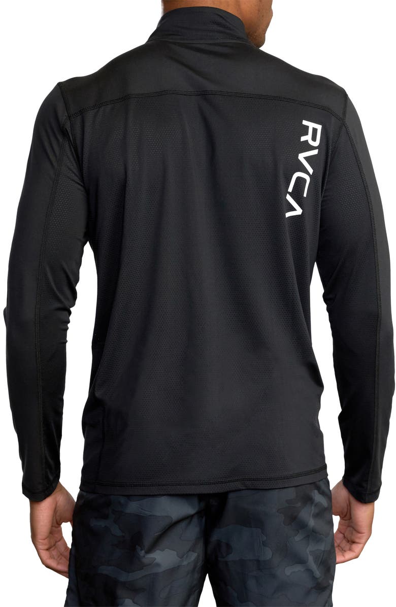 RVCA Recycled Polyester Blend Quarter Zip Pullover, Alternate, color,