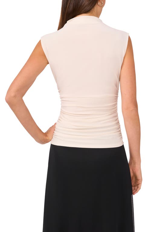Halogen ® Mock Neck Sleeveless Top In Silver Birch