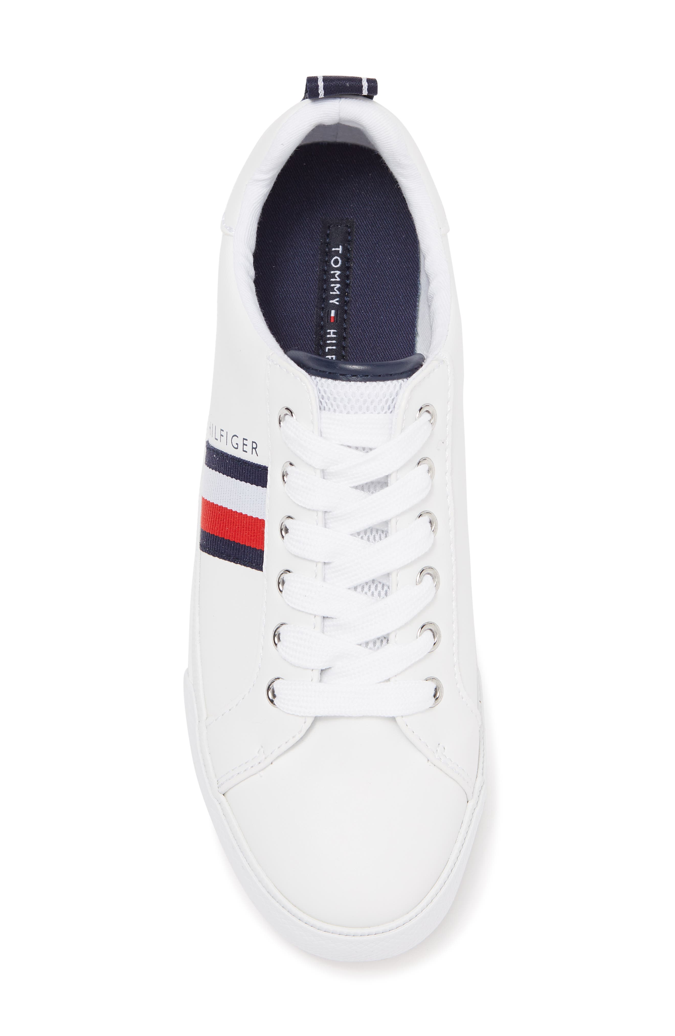 Tommy Hilfiger Landon Striped Sneaker, Alternate, color, Whmll