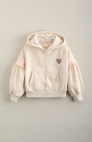 Tucker + Tate Kids' Bubble Sleeve Cotton Blend Hoodie