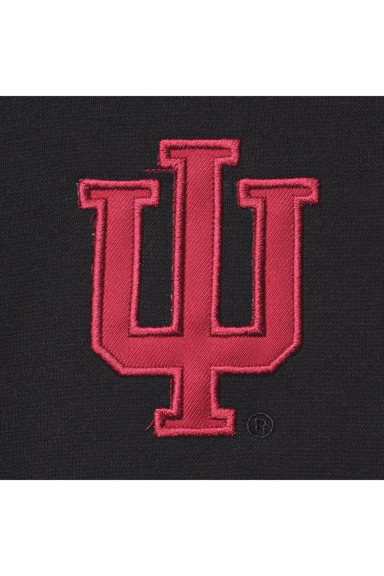 Men's Colosseum Black Indiana Hoosiers Tortugas Logo Quarter-Zip Jacket, Alternate, color, Black