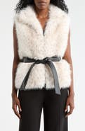 La Fiorentina Short Faux Fur Vest
