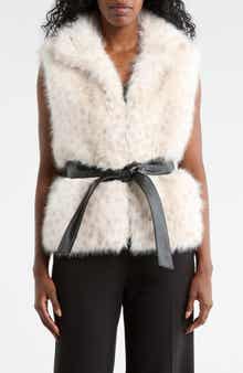 La Fiorentina Short Faux Fur Vest