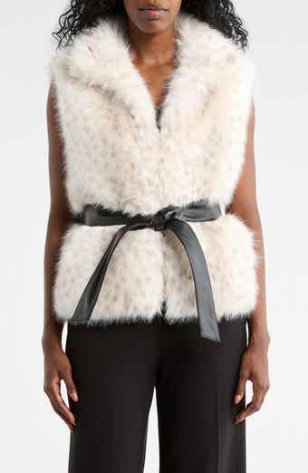 La Fiorentina Short Faux Fur Vest