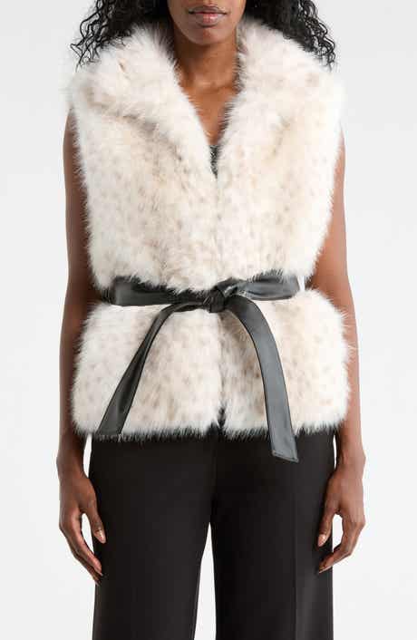 La Fiorentina Short Faux Fur Vest