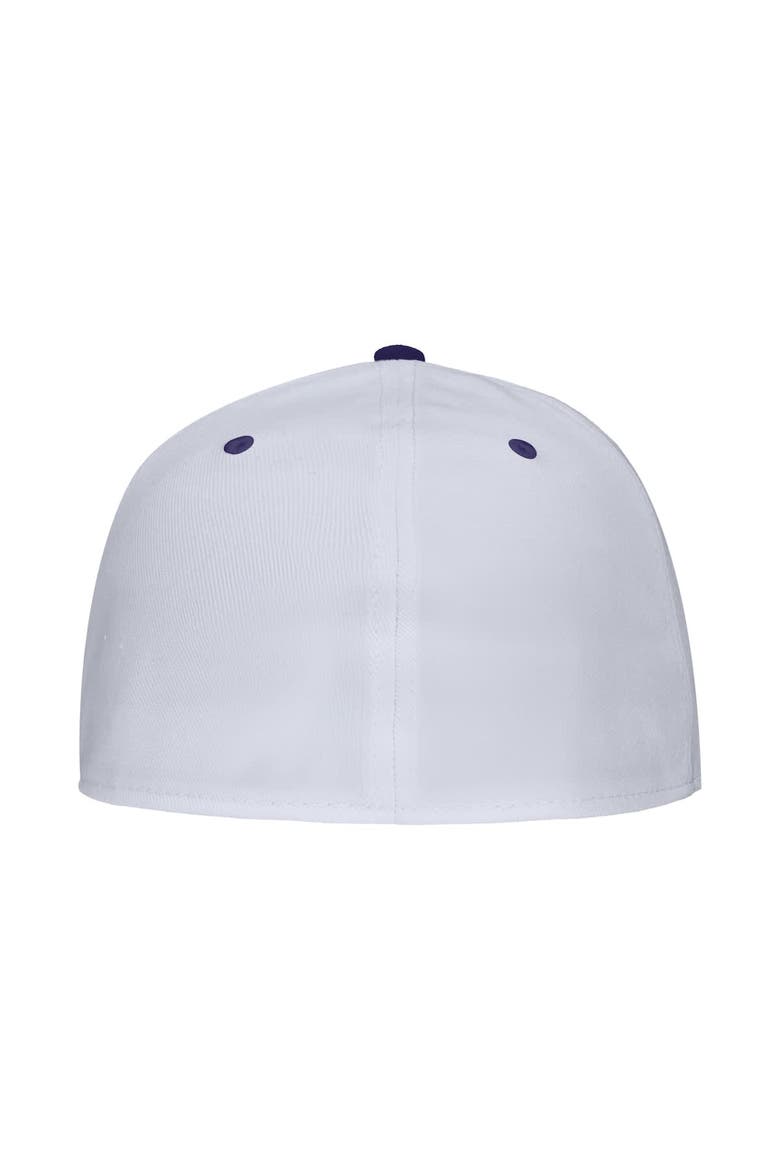 Men's Nike White TCU Horned Frogs  On-Field Baseball Performance Fitted Hat, Alternate, color, White