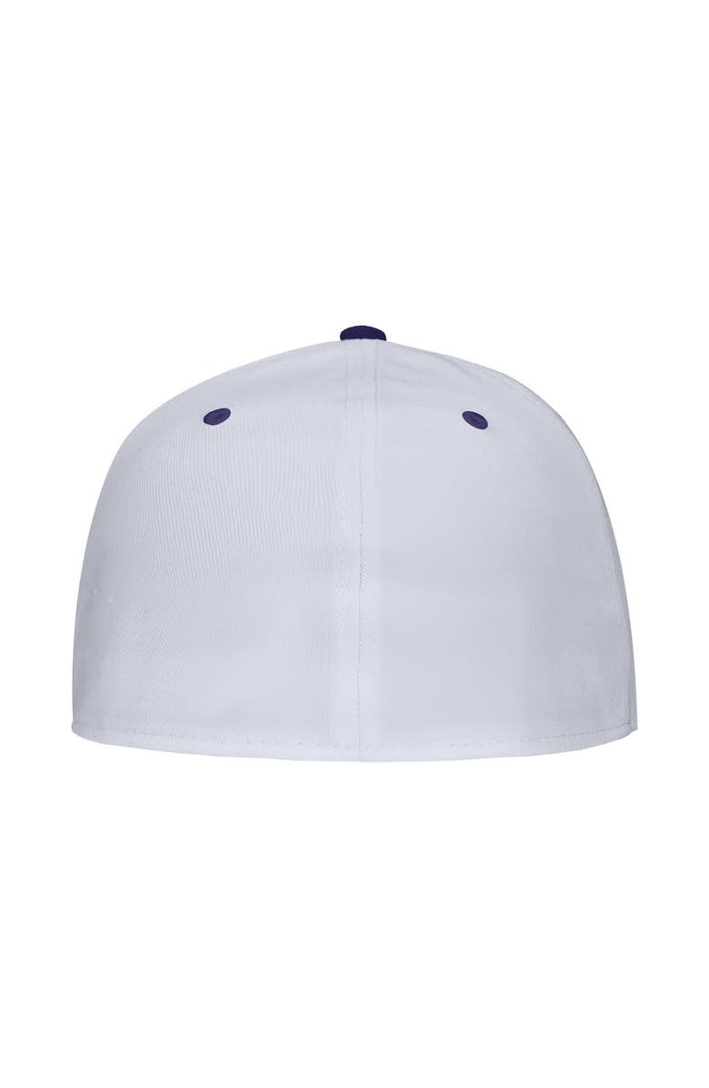 Nike Men's Nike White TCU Horned Frogs On-Field Baseball Performance Fitted Hat, Alternate, color, White