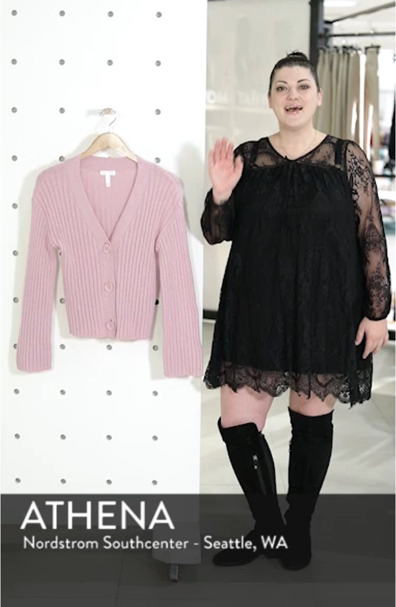 Rib Knit Cardigan, sales video thumbnail