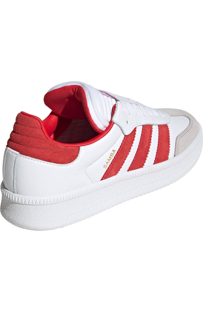 adidas Gender Inclusive Samba XLG Sneaker, Alternate, color, White/ Scarlet/ Clear Granite