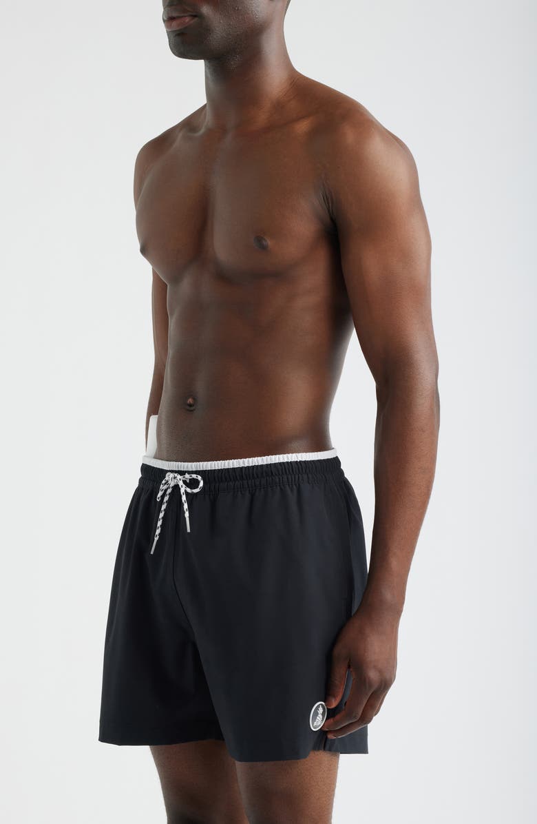 Chubbies The Capes 5.5-Inch Swim Trunks, Alternate, color, Black - Solid