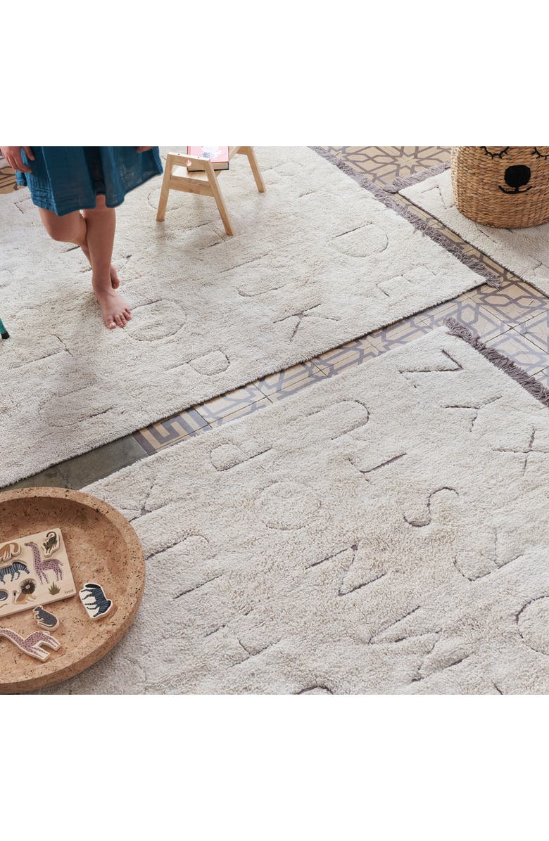 Lorena Canals RugCycled Washable Rug ABC, Alternate, color, Natural, Rugcycled Yarn
