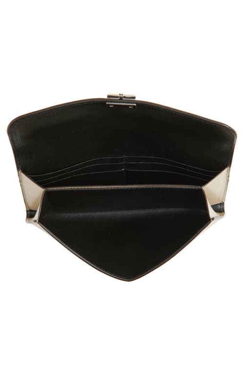 Totême Toteme T-lock Leather Wallet In Fawn