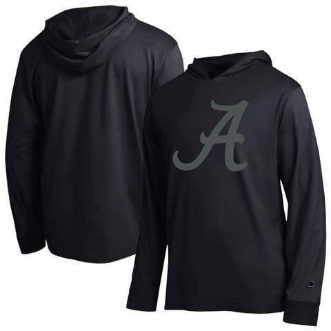 Men's Champion Black Alabama Crimson Tide Tonal All-Star Long Sleeve Hooded T-Shirt