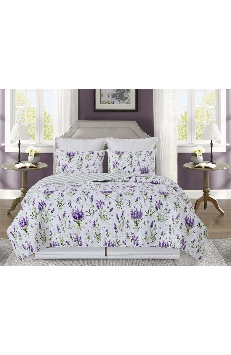 C&F Home Lavender Fields Quilt Bedding Collection, Alternate, color, Purple