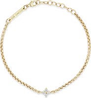 Zoë Chicco 14K Gold Diamond Pendant Bracelet