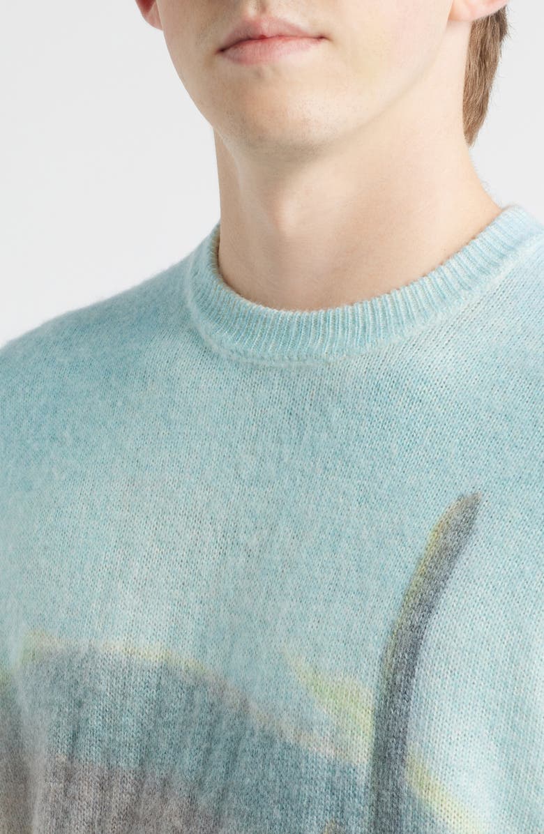 ONE OF THESE DAYS Standing Room Crewneck Sweater, Alternate, color, Multi