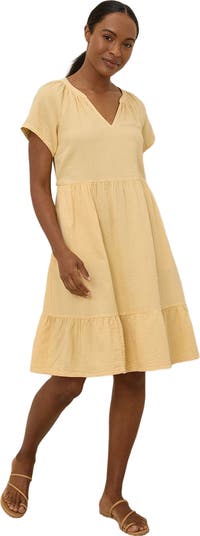 Pact Organic Cotton Coastal Double Gauze Breezy Dress | Nordstrom