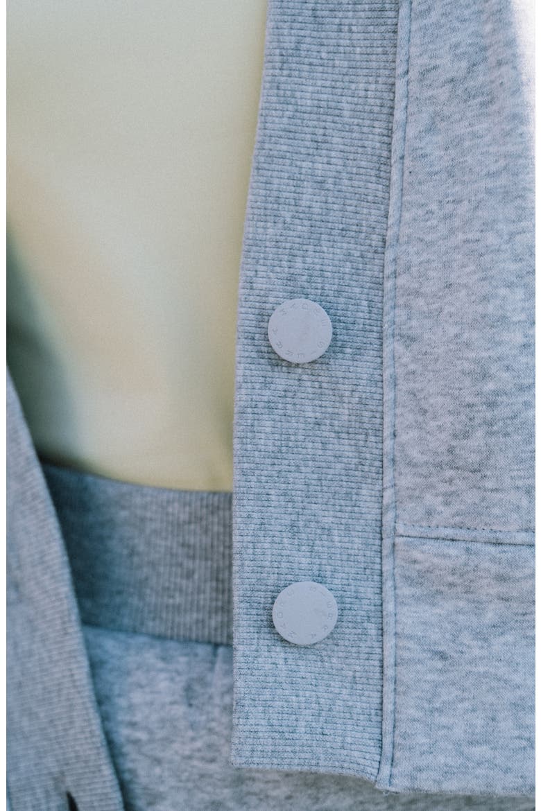SportFleece Cardigan, Alternate, color, Heather Grey