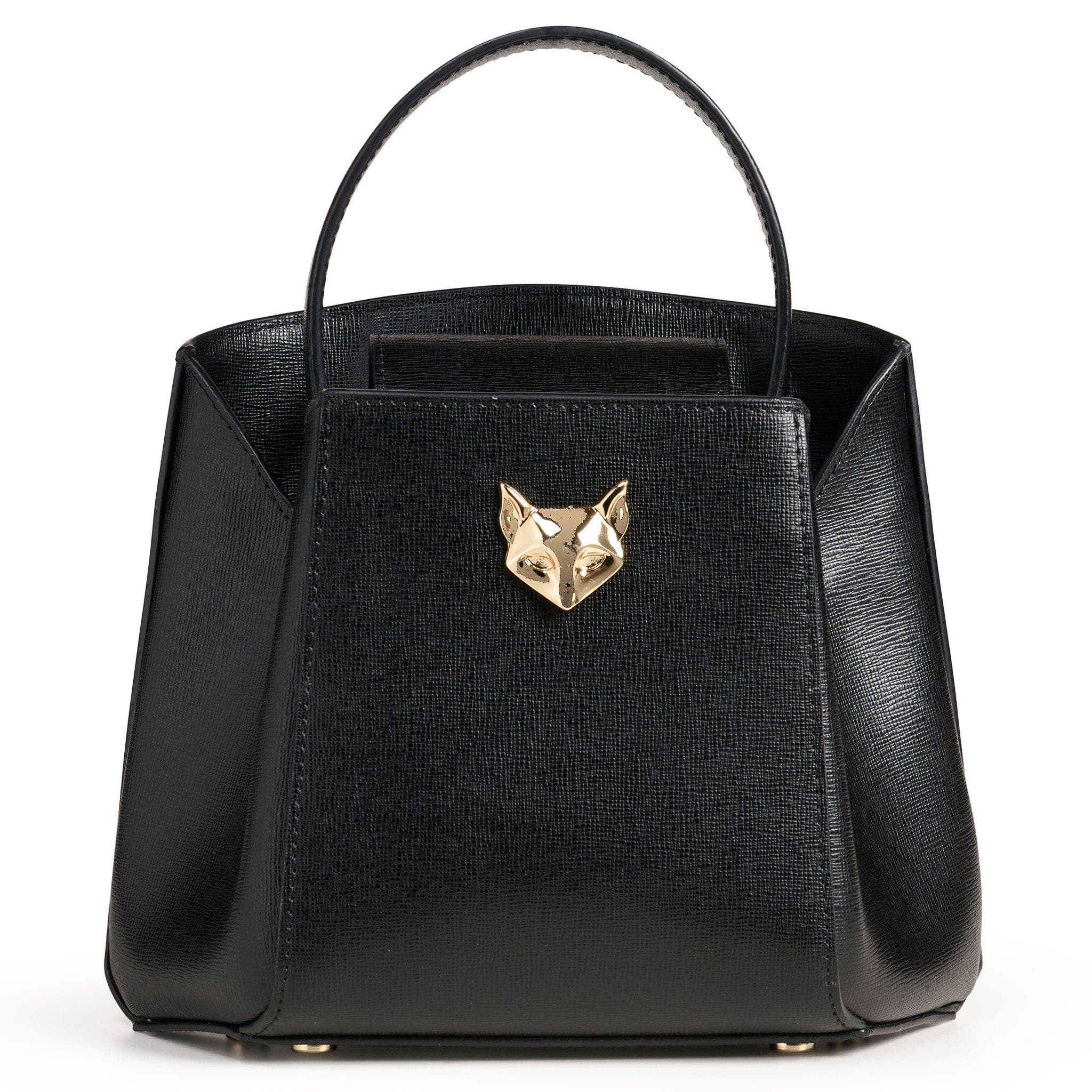 DESERI Rosa Mini Top Handle Bag, Alternate, color, Black