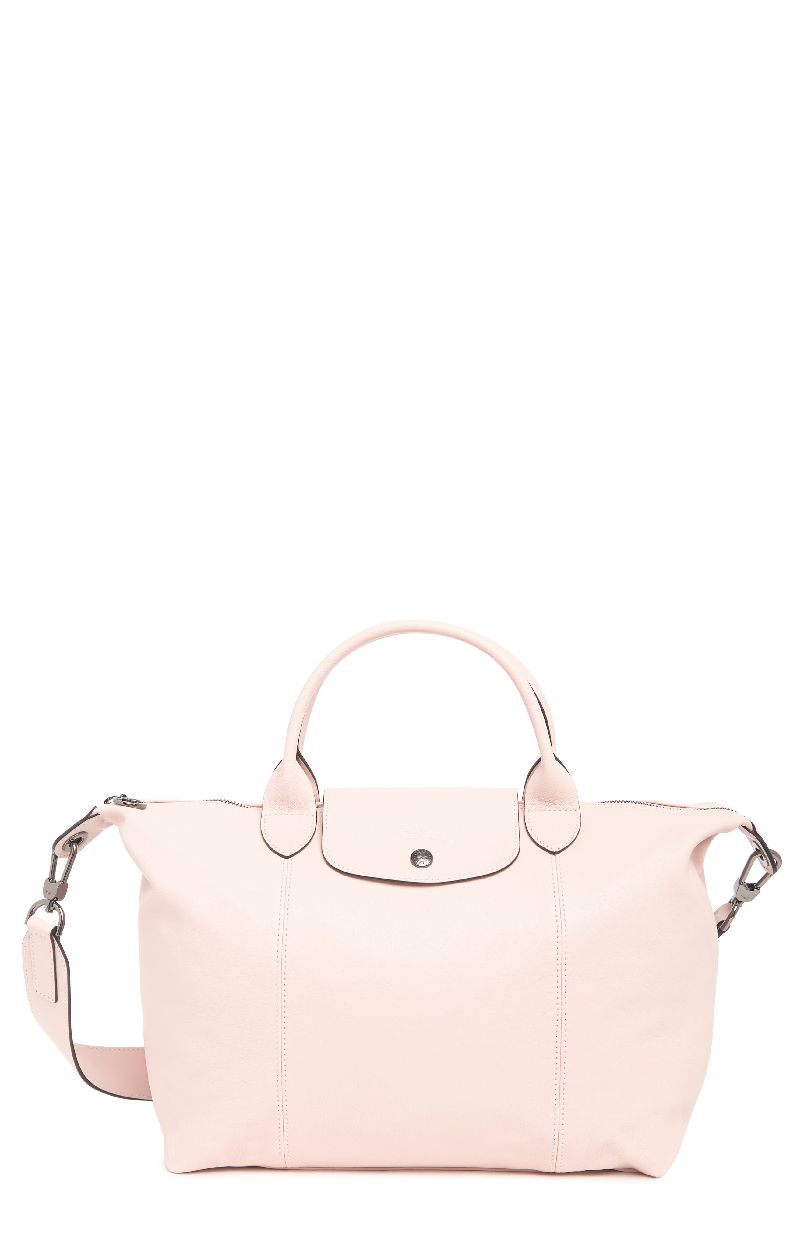 Longchamp Medium Le Pliage Cuir Leather Tote Bag, Main, color, 