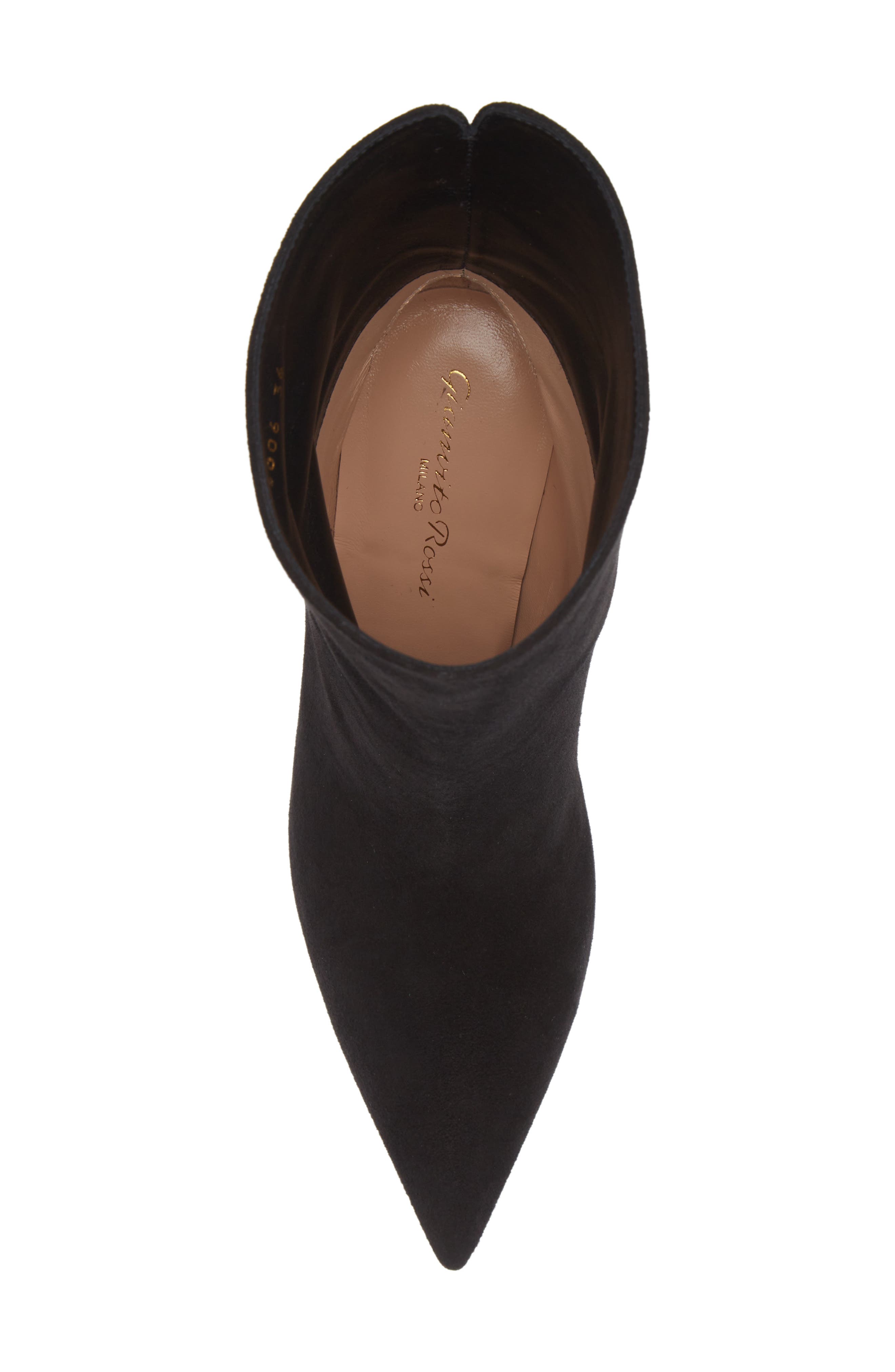 Gianvito Rossi Camoscio Stivale Pointed Toe Bootie, Alternate, color, 