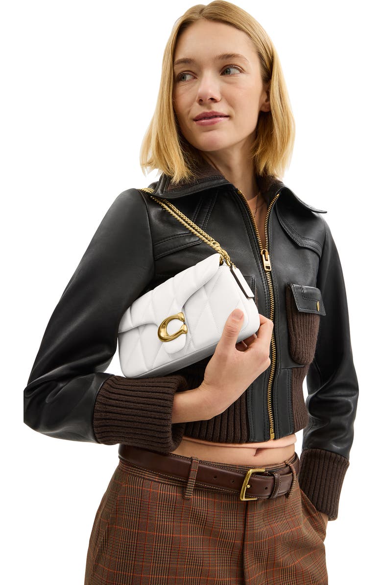 COACH Tabby 19 Quilted Leather Shoulder Bag, Alternate, color, B4/Chalk