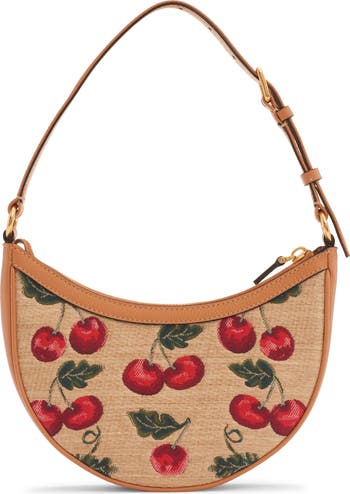 Valentino Garavani VLogo Cherryfic ラフィア風ポーチ チェリーフィックラフィアポーチ - Valentino - | WE IN STYLE