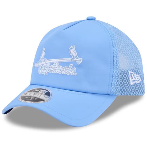 Men's New Era Light Blue St. Louis Cardinals 2026 Batting Practice Alternate Apex 9FORTY Adjustable Hat