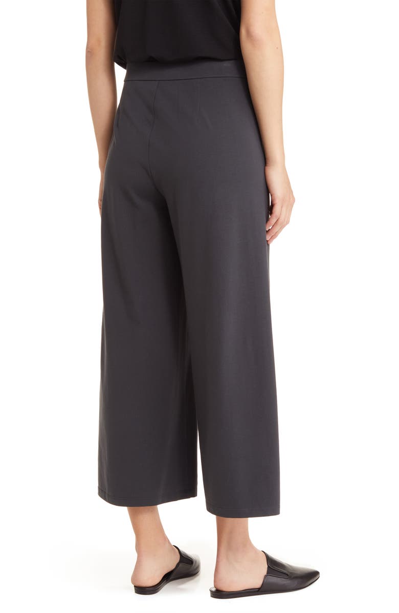 Eileen Fisher Jersey Crop Wide Leg Pants, Alternate, color, 