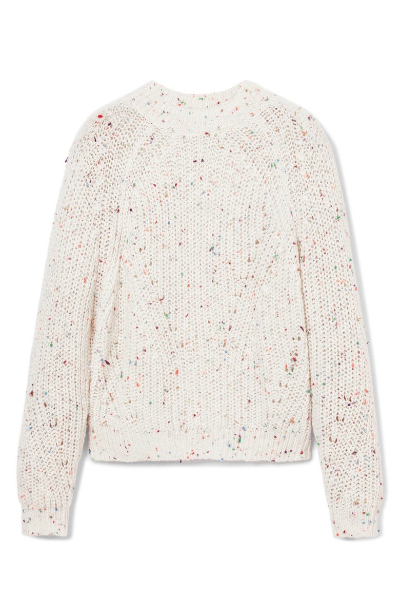 Desigual Derby Fleck Open Stitch Mock Neck Sweater, Alternate, color, 