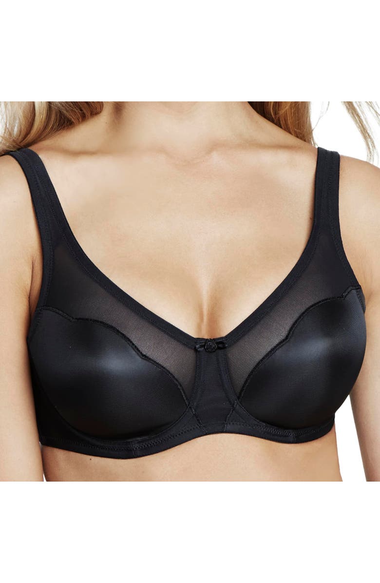 Dominique Intimates Elise Everyday Seamless Minimizer Bra, Alternate, color, Black