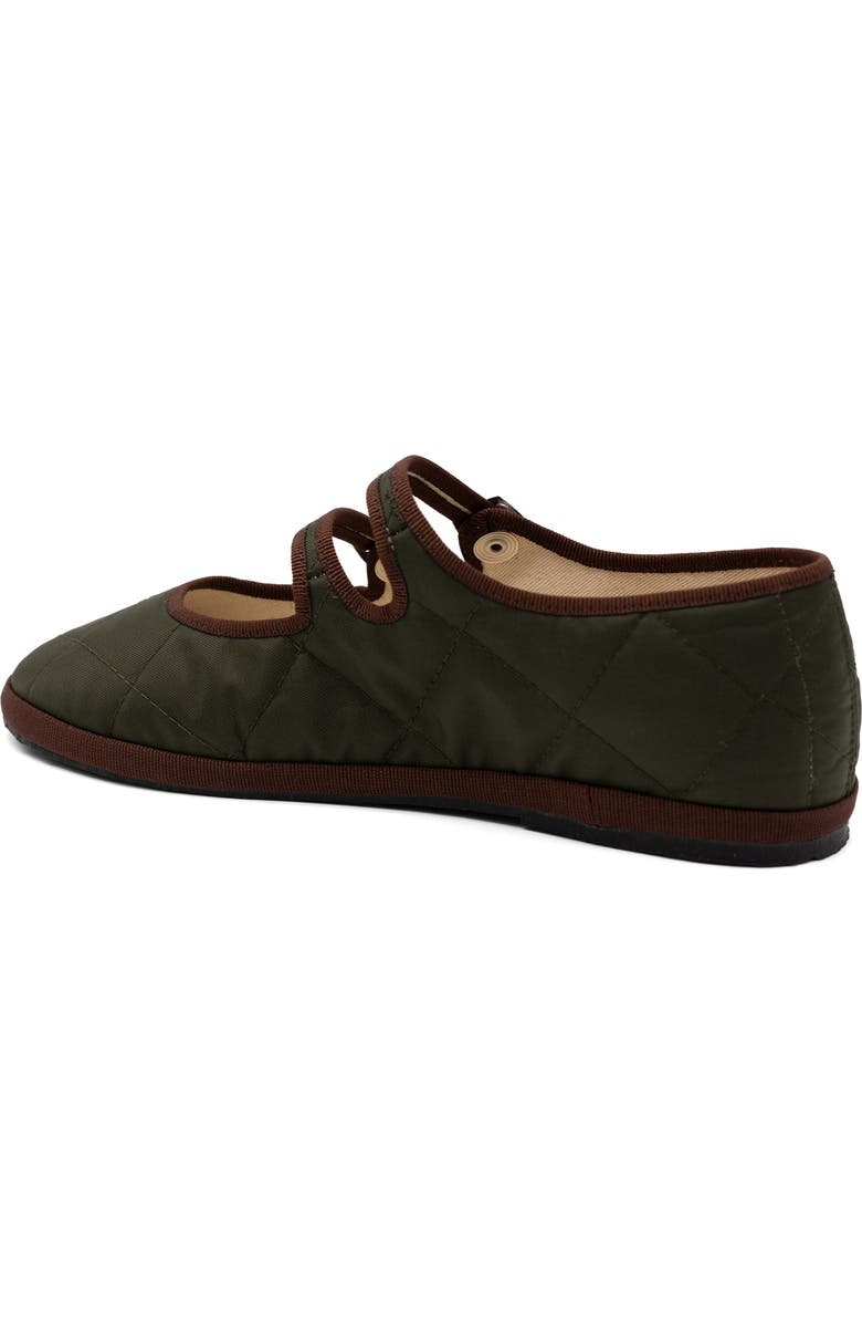 Gondolina Shoes Acqua Alta Mary Jane Waterproof Ballet Flats, Alternate, color, Muschio Green