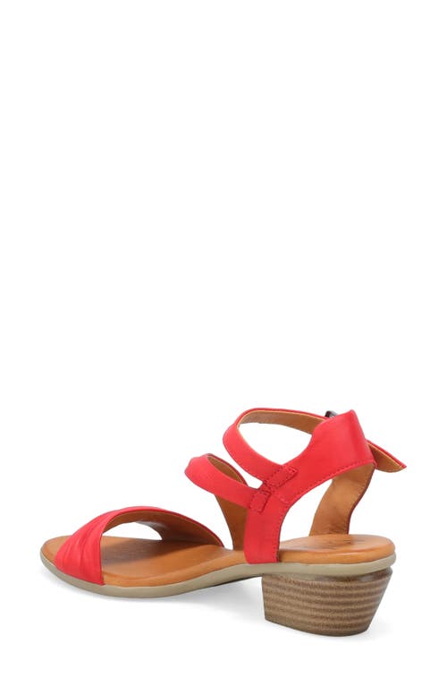 Miz Mooz Kailee Ankle Strap Sandal In Scarlet