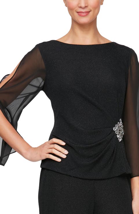 Bead Embellished Side Top