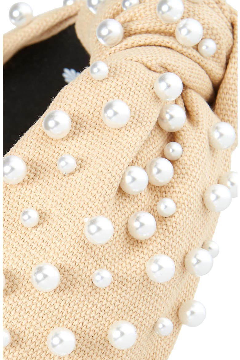 Imitation Pearl Headband, Alternate, color, CAMEL