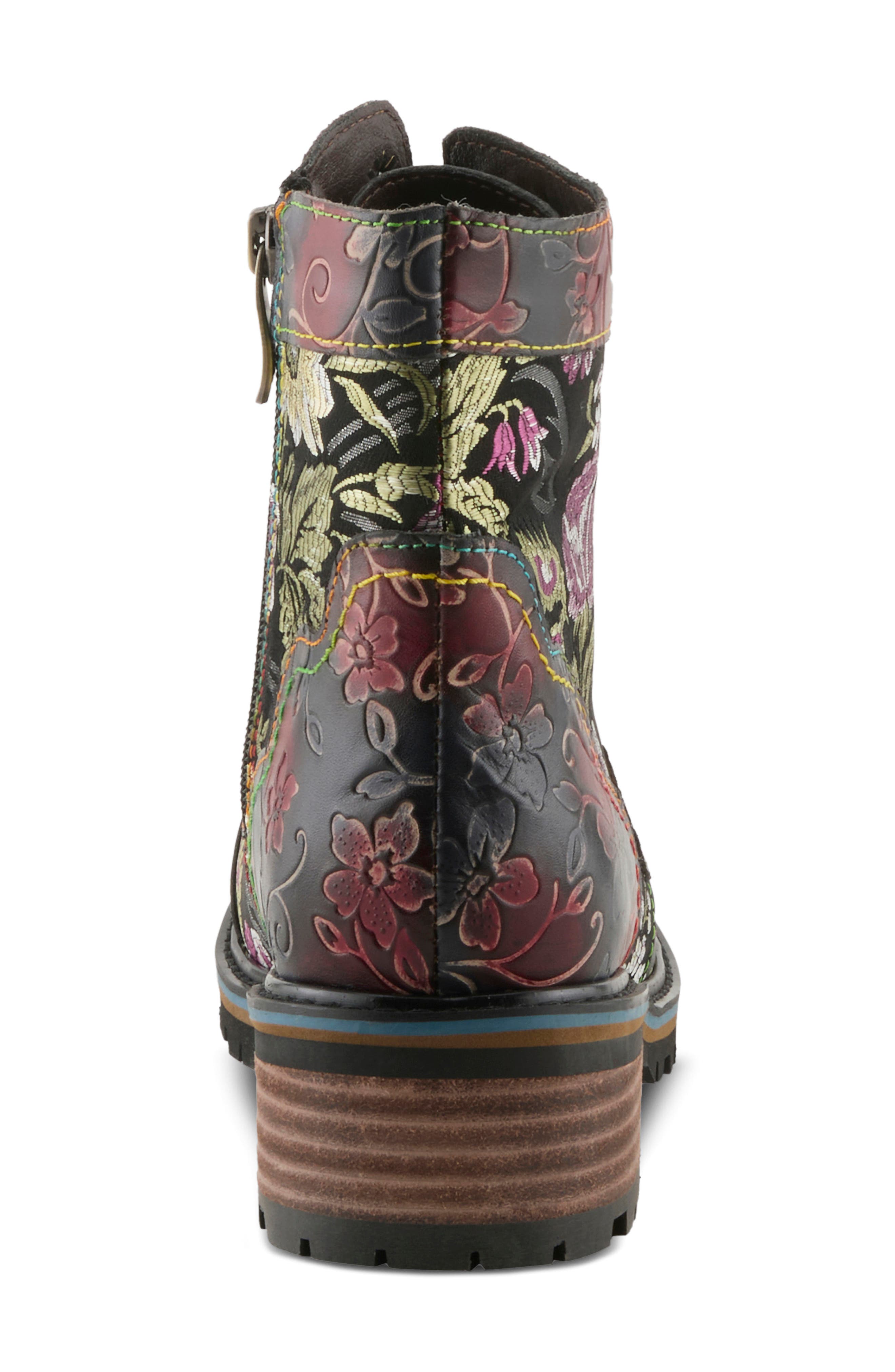 L'Artiste Fantastic Lace-Up Boot, Alternate, color, BLACK MULTI