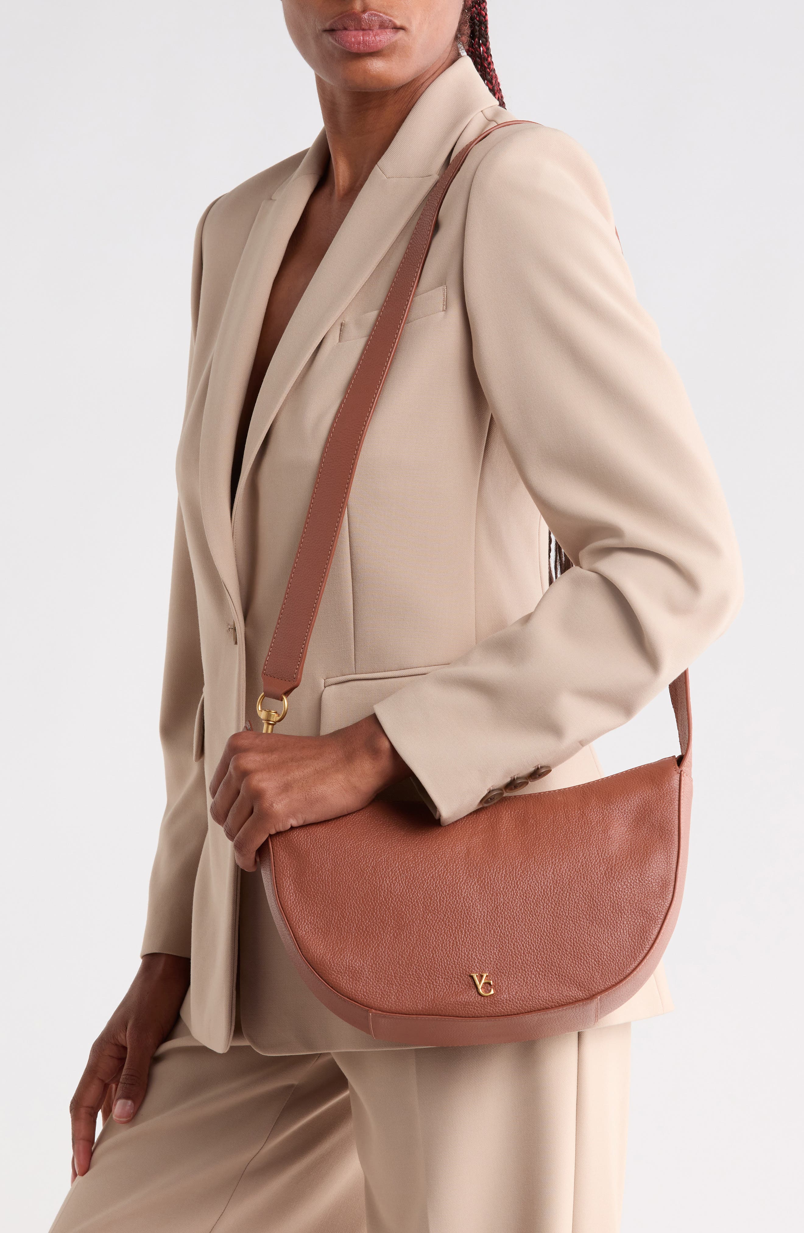Orlie Leather Crossbody Bag, Alternate, color, CARMELLO COW TEXAS LE