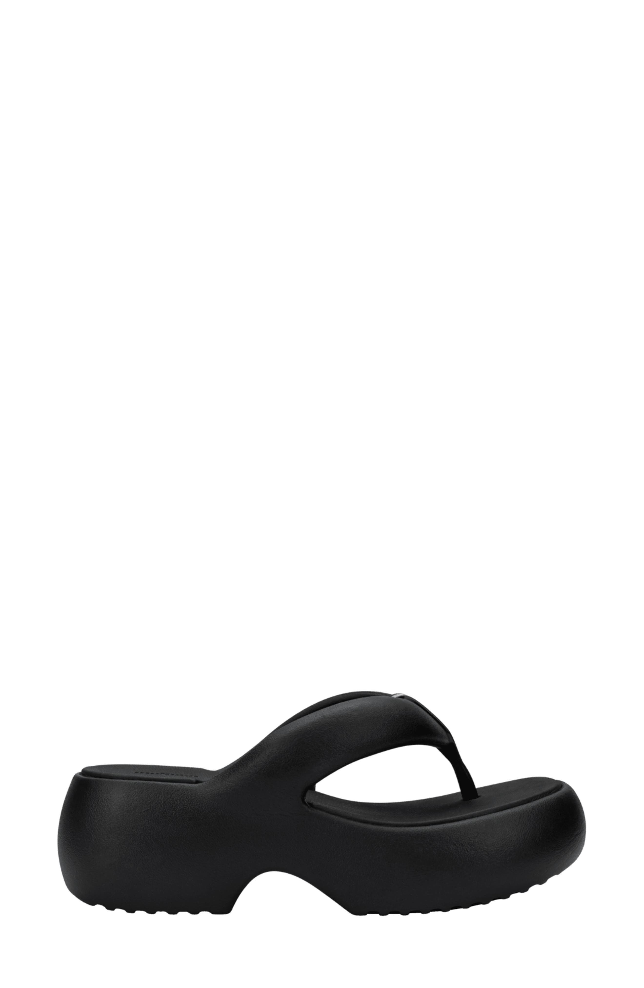 Melissa Free Fuzzy Water Resistant Platform Flip Flip, Alternate, color, 