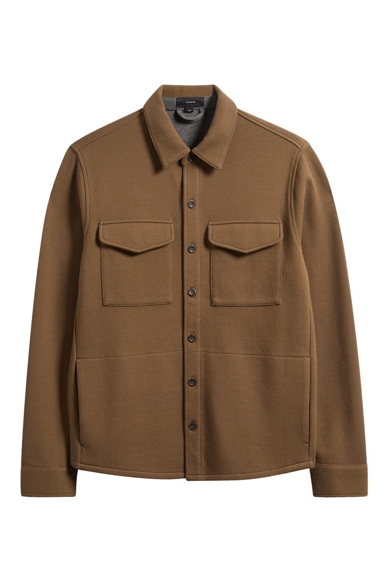 Cotton Blend Shirt Jacket, Alternate, color, HIGHLANDS/ MED H GREY