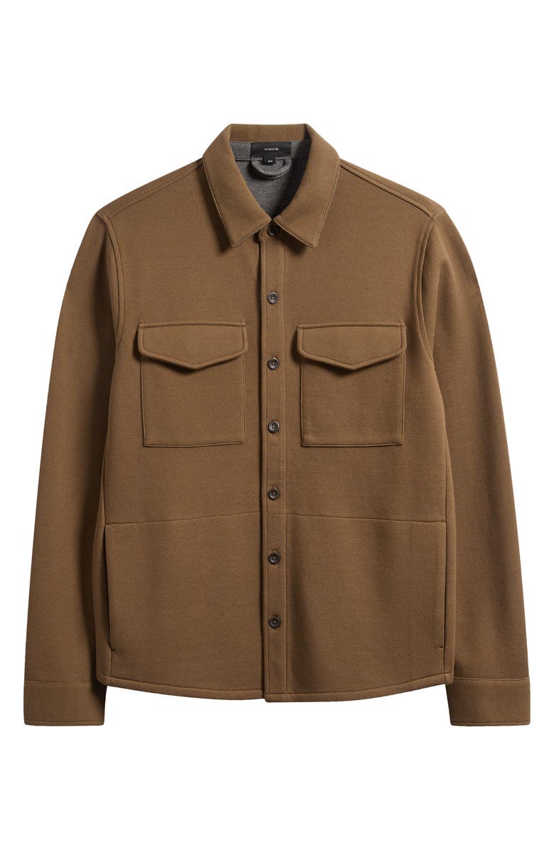 Cotton Blend Shirt Jacket