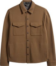 Vince Cotton Blend Shirt Jacket