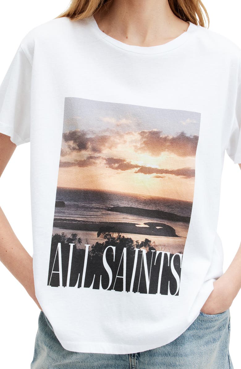 AllSaints Dia Grace Logo Graphic T-Shirt, Alternate, color, 